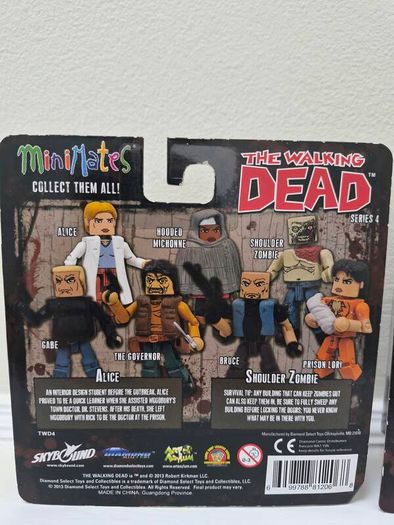 The Walking Dead Minimates Set Rick Grimes Douglas Monroe Alice and Walker