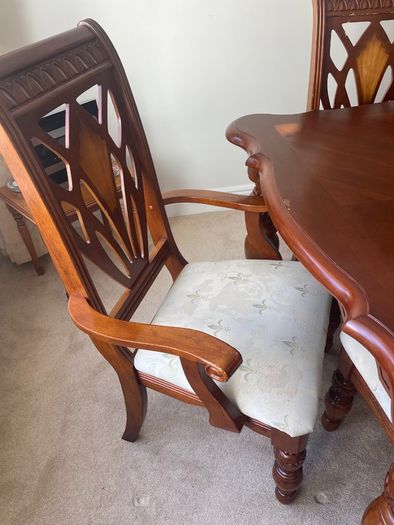 Dining room table and chairs