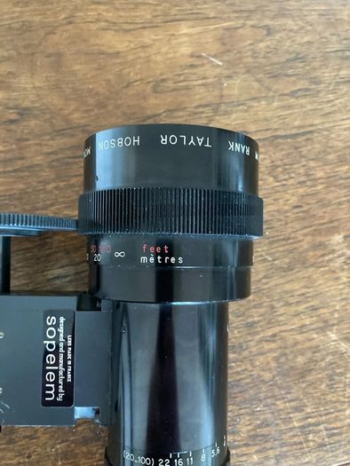 Sopelem Zoom Cine Lens M Rank Taylor Hobson Monital 25 : 125 f/2.6