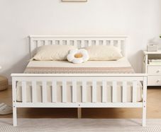 Solid Wood Bed Frame (King-size)