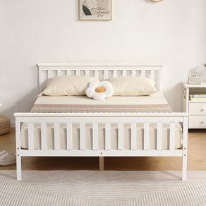 Solid Wood Bed Frame (King-size)