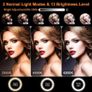 12.6'' Selfie Ring Light with Tripod Stand & Phone Holder Tall 188cm/74'', GerTong LED Circle Ringlight with 40 RGB Mode 13 Brightness for Makeup YouTube Tiktok, Wireless Remote for iPhone Android (FREE POSTAGE) Image 2
