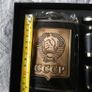 Soviet Hip Flask with metal shot glasses Image 2