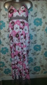 Next lovely maxi summer dress size UK14 EUR42 Postage included