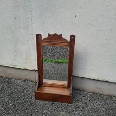 Vintage wood box and mirror postage possible