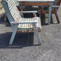 Wooden Garden Table and chair set