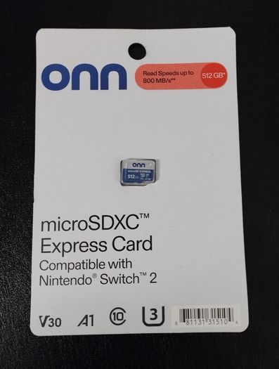 ONN microSDXC 512GB Express Card