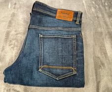 Timberland Mens Jeans W40 L31 Indigo Denim Straight Zip Fly