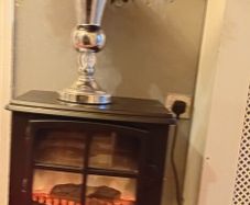 electric log heater fireplace