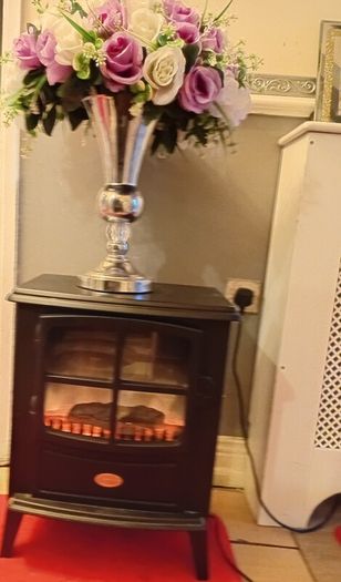 electric log heater fireplace
