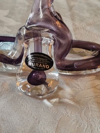 Murano glass spiral vase