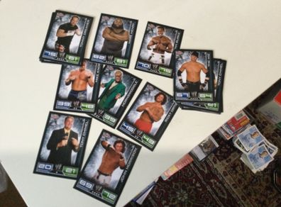WWE wrestling cards