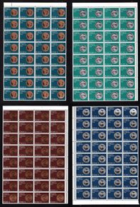 1978 Ireland 50th Anniversary of Ireland's First Coinage in 1928 Commemorative Stamps Block of 32 Mint Never Hinged (MNH)