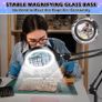 Magnifying Glass 10X Desk Lamp with Light Image 4