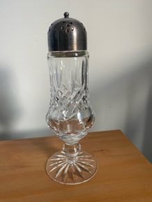 Waterford Crystal Lismore Sugar Shaker Muffineer Elegant Vintage