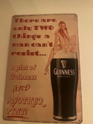 Pub sign guinness