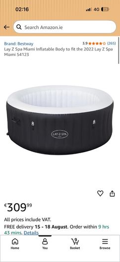 lay-z spa miami (broken pump)