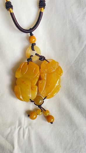 Yellow Jade Necklace