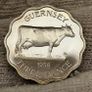 Guernsey Proof 1956 Double Coin Set Scarce Stunning Gem Coins Image 9