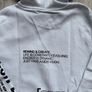 Bershka Ice Blue / White Graphic Print Hoodie - Size XS Image 7
