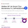 Walker 55 inch WP4K55241BRD smart tv and stand Image 3
