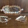 Carnival glass leaf dishes x3 Image 4