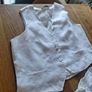 Ladies White Linen 2 Piece Image 5