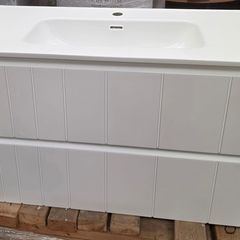 Wall mounted vanity plus sink