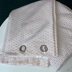 Blush Pink Curtains - lined 165cm x 180cm