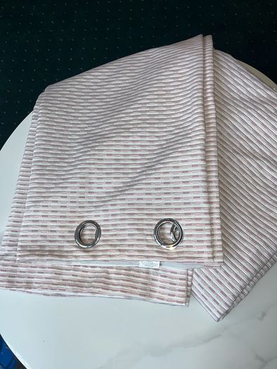 Blush Pink Curtains - lined 165cm x 180cm
