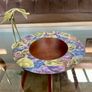 Hand Lathed Signed Coloured Edge Bowl Solid Mahogany Image 10