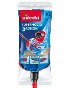 6x Vileda SuperMocio 3Action XL Mop Refills