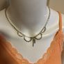 Sparkling silver tone necklace Image 4