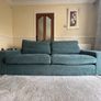 IKEA KIVIK 3 Seater Sofa Blue Teal Corduroy Image 3
