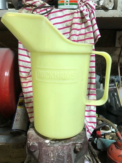 Duckhams oil jug