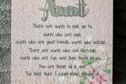 Brand new aunt auntie decoration gift ornament keepsake