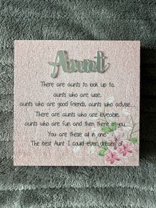 Brand new aunt auntie decoration gift ornament keepsake