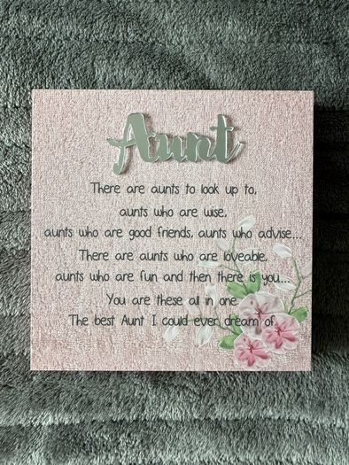 Brand new aunt auntie decoration gift ornament keepsake