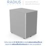 Moda Plus 3-Drawer Pedestal Image 2