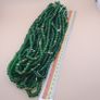 Vintage African style Green Glass Beads Necklace 24 inches Image 6
