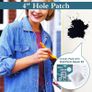 4'' By 4'' Wall Repair Patch, 5 Pcs Plasterboard Patch, Plaster Repair Kit, Safe Mend Plaster, Safe mend Drywall Adhesive, Filler For Walls Ceiling Hole, Self Adhesive Aluminum Mesh Wall Repair Image 2
