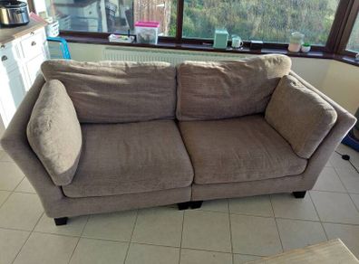 Comfortable fabric 3-seater