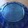 Vintage Blue Glass Large Ashtray made in Spain  D17.5cm Image 3