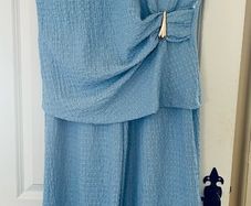 Beautiful blue top / matching trousers one size