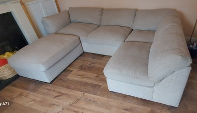 Large L-shaped sofa/couch