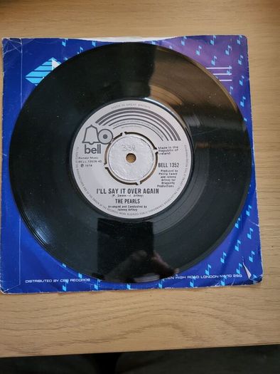 The Pearls Guilty 7 inch Vinyl 1974 Bell Records