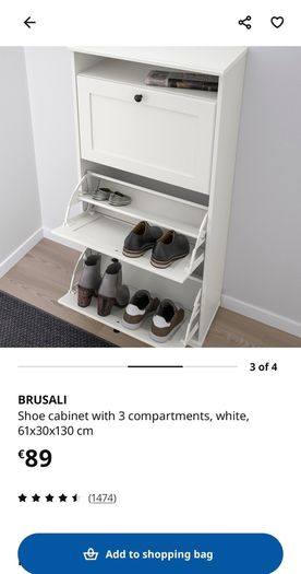 Brusali IKEA shoe cabinet