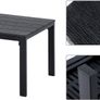 Set of 3 Garden Furniture 2 Chairs 1 Garden Table 2 Removable Cushions for Patio Garden Balcony Iron Image 3