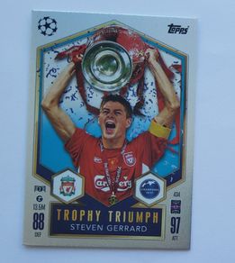 Steven Gerard - Trophy Triumph / Liverpool #434 Topps Match Attax 24/25