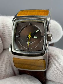 Diesel tigers eye stone set designer wrist watch